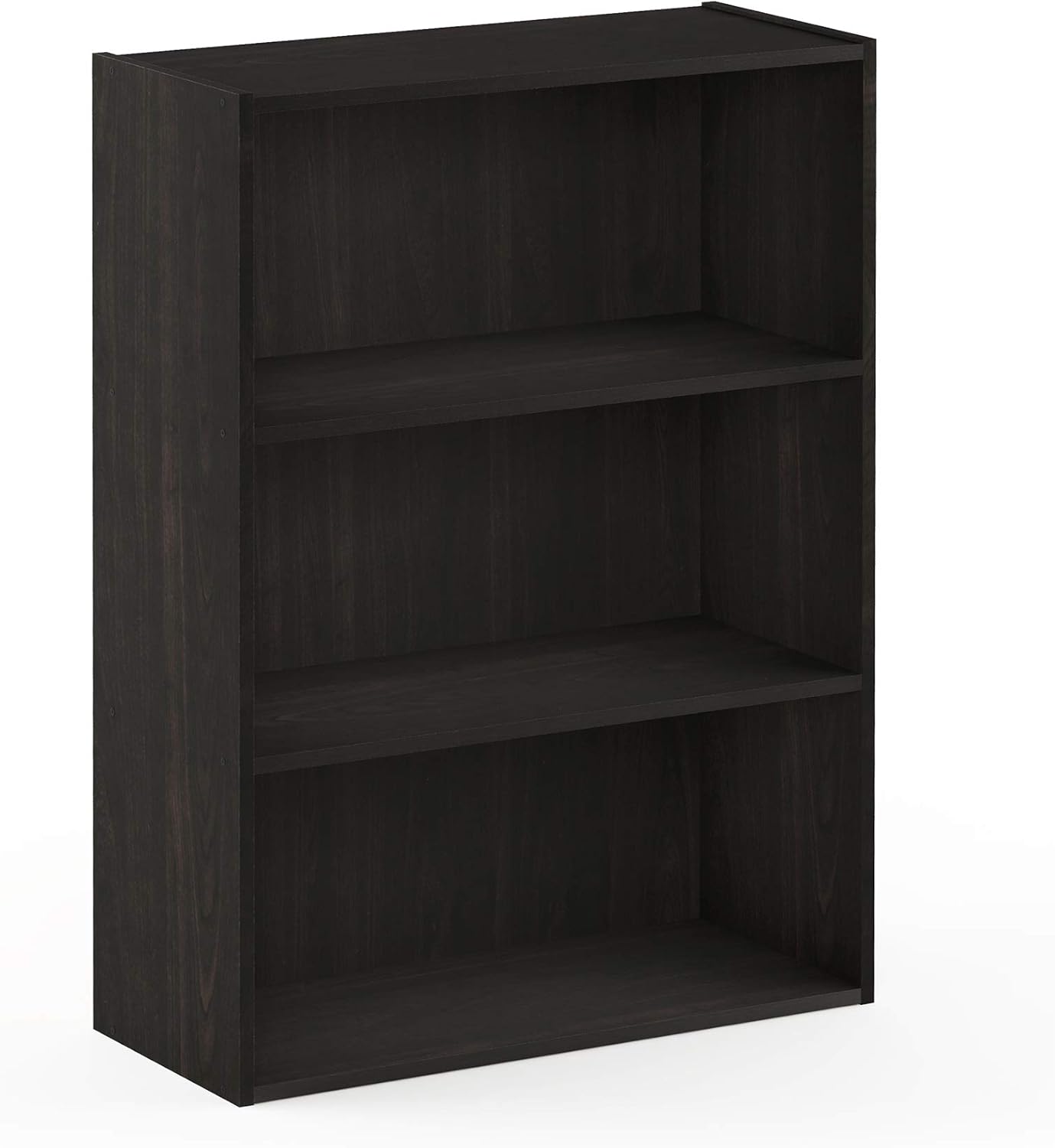 Furinno Pasir 3-Tier Open Shelf Bookcase, Plain White