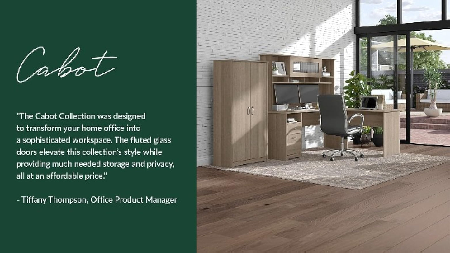 Bush Furniture Tall 5 Shelf Bookcase, Large Open Bookshelf, Sturdy Display Cabinet for Living Room or Home Office, Cabot Collection, Espresso Oak