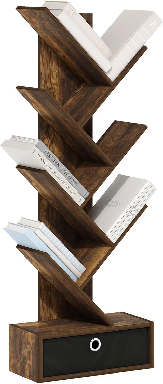 Furinno Pasir 3-Tier Open Shelf Bookcase, Plain White