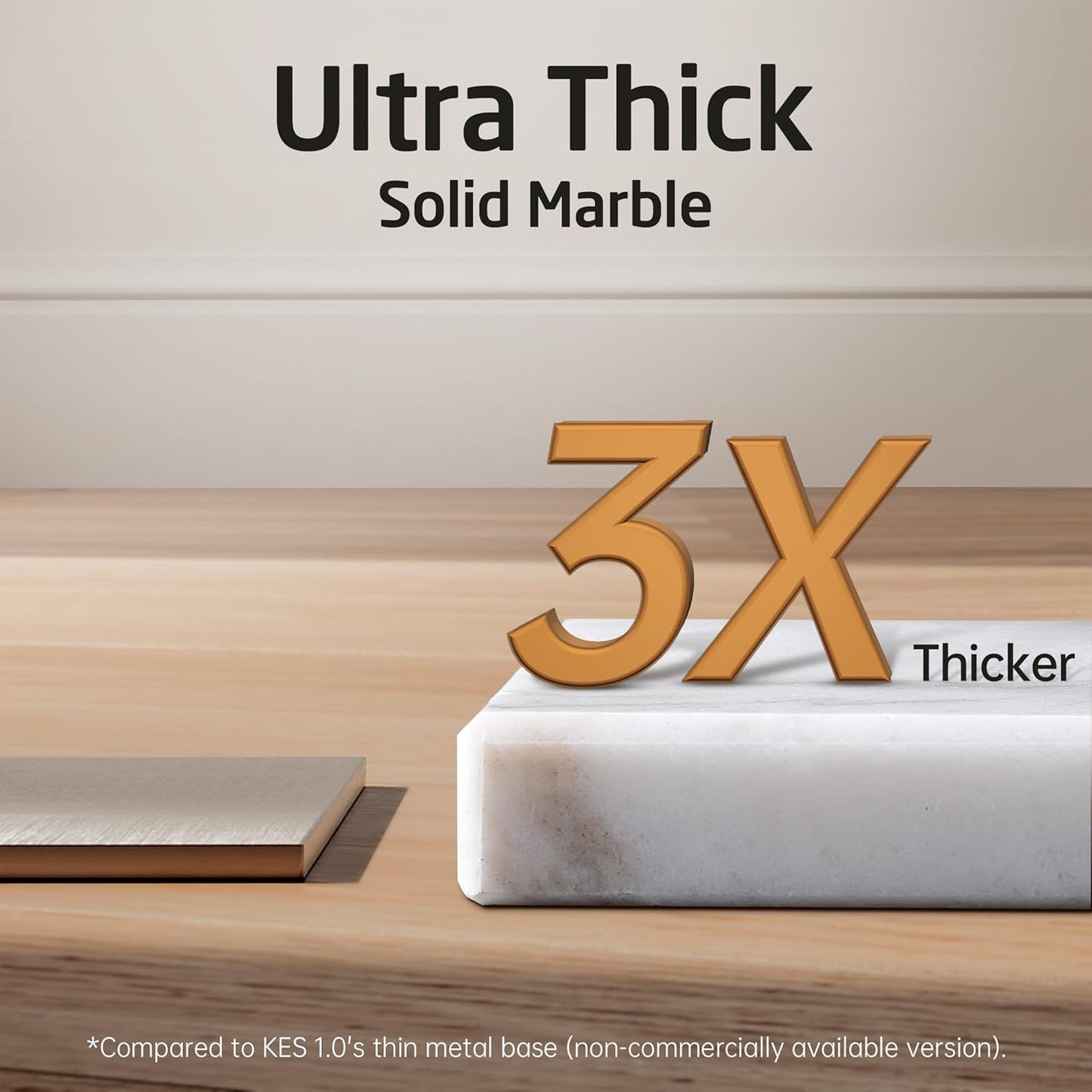 KES Standing Towel Racks for Bathroom 2-Tier, Floor Towel Rack Stand with Heavy Marble Base, Upgrade Steady Design, Pro-Grade 18/8 Stainless Steel Brushed Finish, BTH217-2