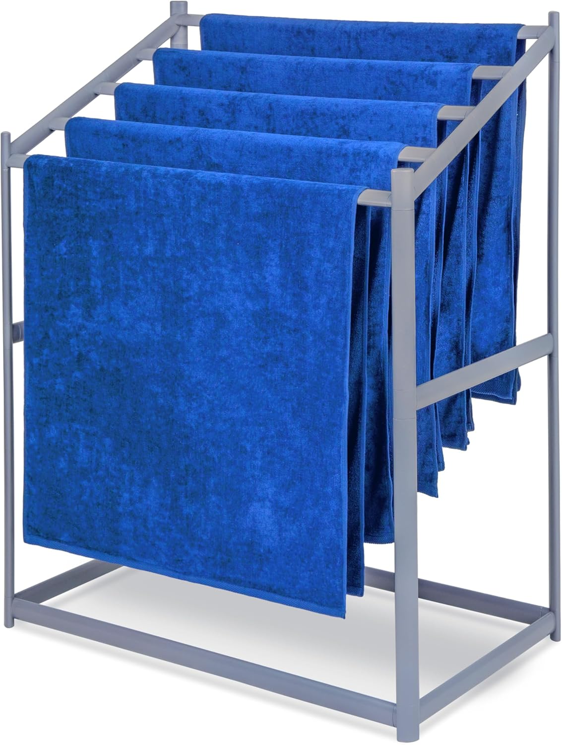 Coast Modern Pool Towel Rack – 5 Beach Towel PVC Drying Rack for Outdoor & Indoor Use
