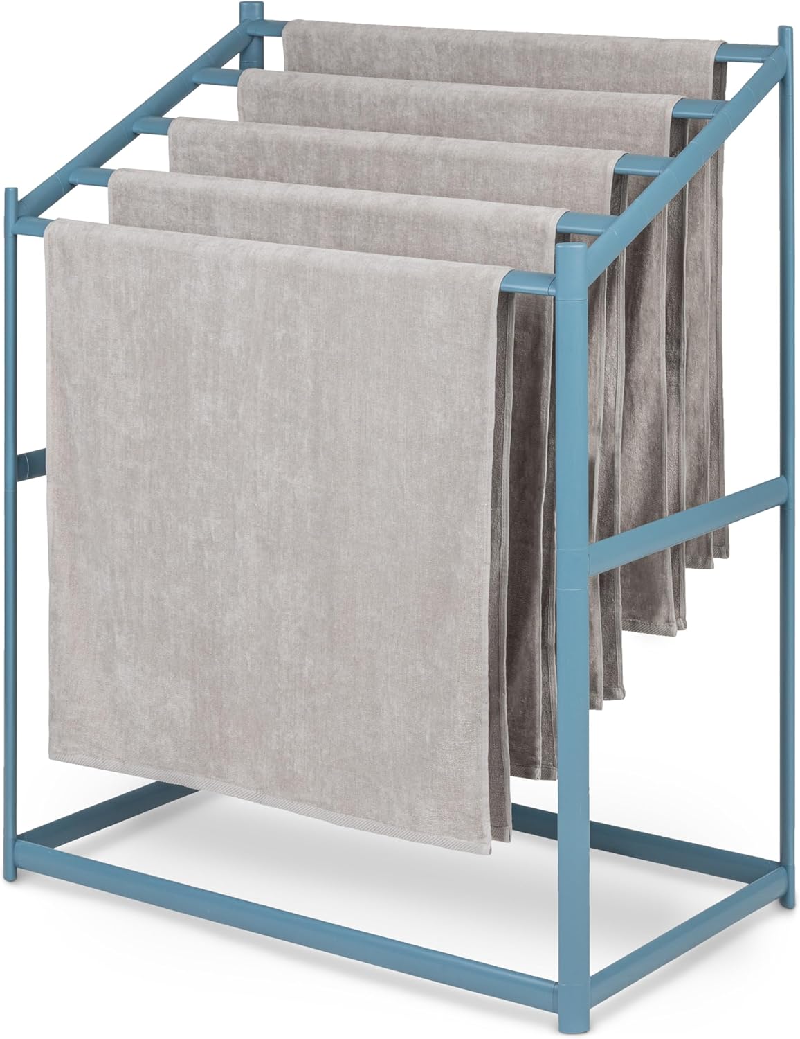 Coast Modern Pool Towel Rack – 5 Beach Towel PVC Drying Rack for Outdoor & Indoor Use